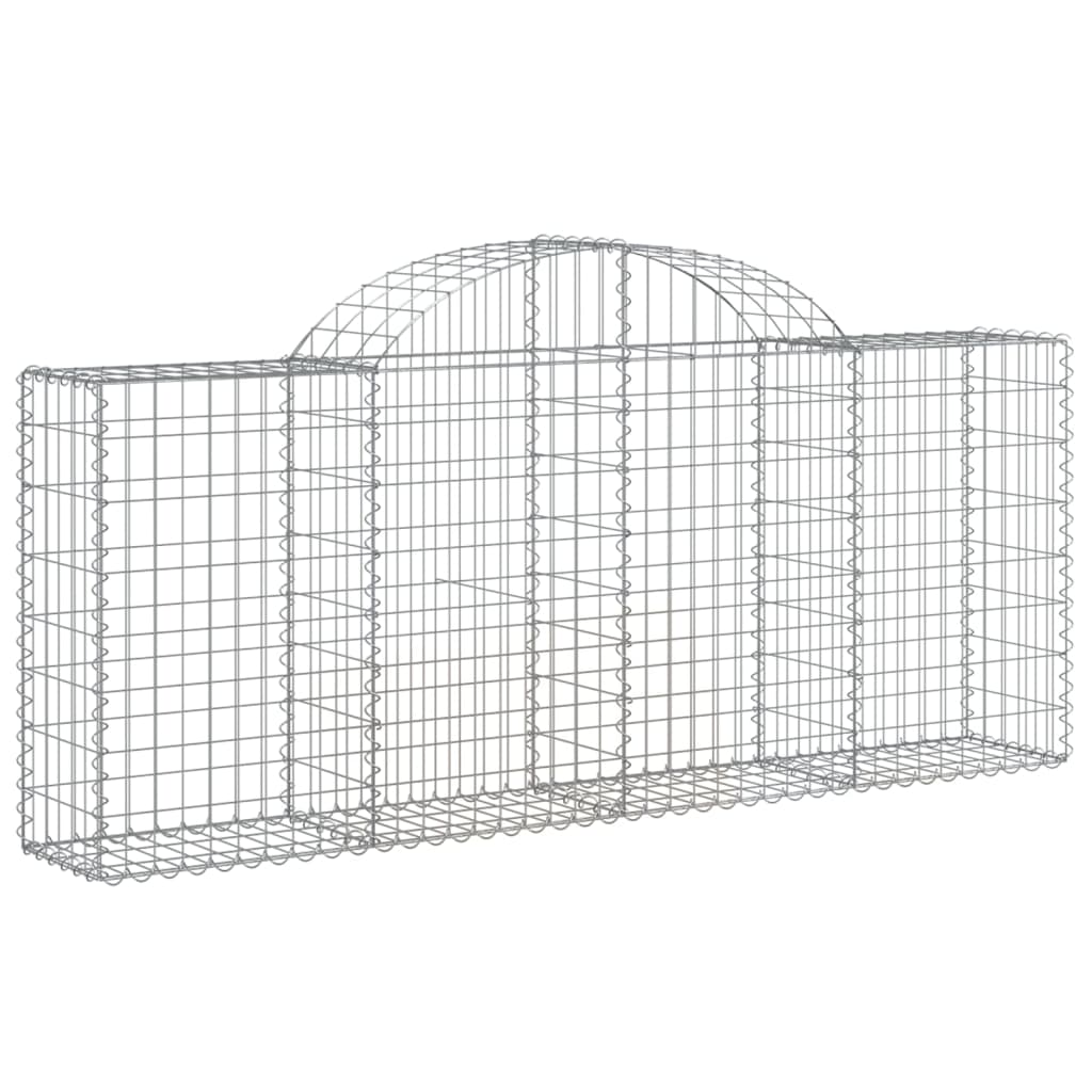 Lučne gabionske košare 9 kom 200x30x80/100 cm pocinčano željezo