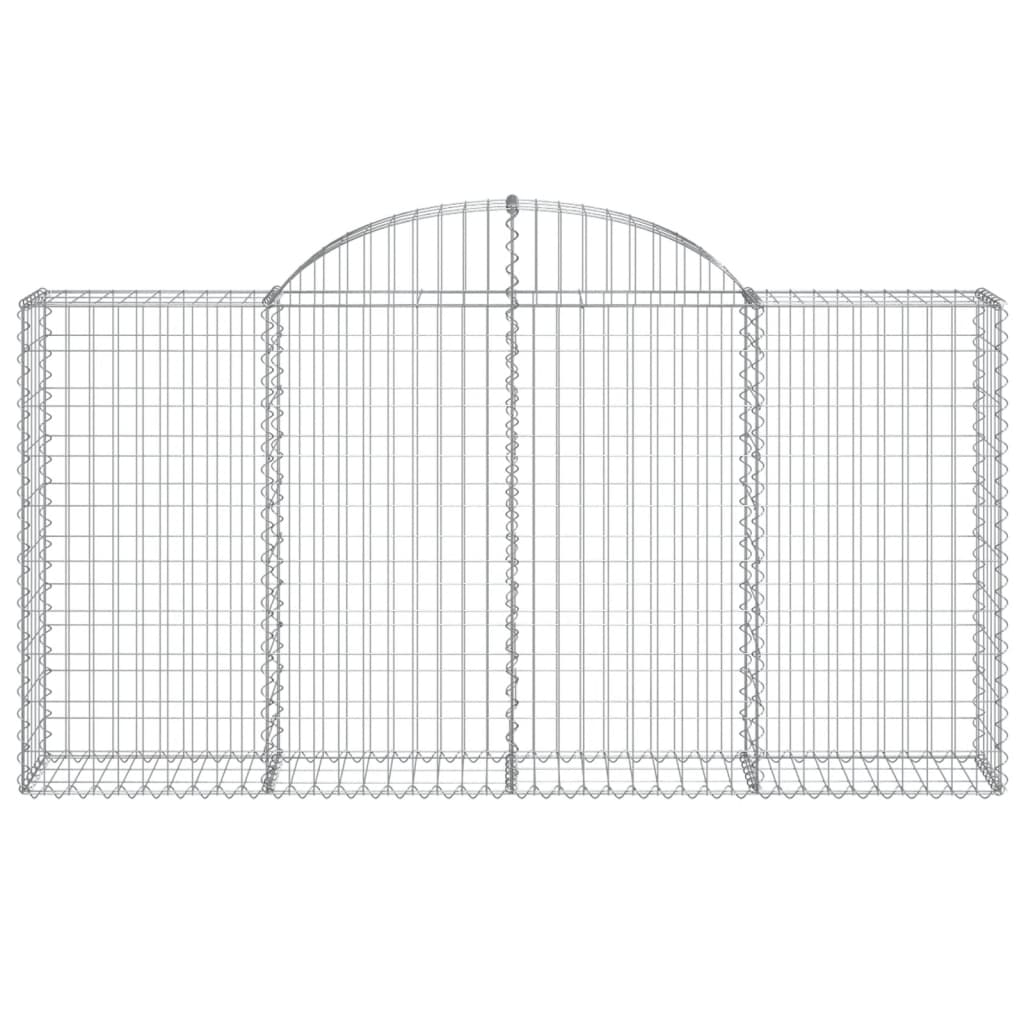 Lučne gabionske košare 7 kom 200x30x100/120cm pocinčano željezo