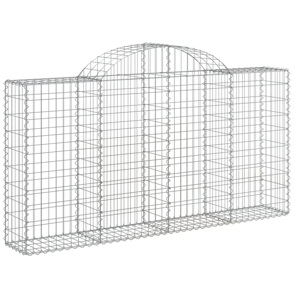 Lučne gabionske košare 8 kom 200x30x100/120cm pocinčano željezo