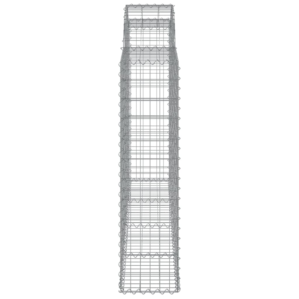 Lučne gabionske košare 2 kom 200x30x120/140cm pocinčano željezo