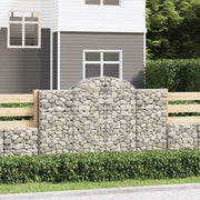 Lučne gabionske košare 5 kom 200x30x120/140cm pocinčano željezo