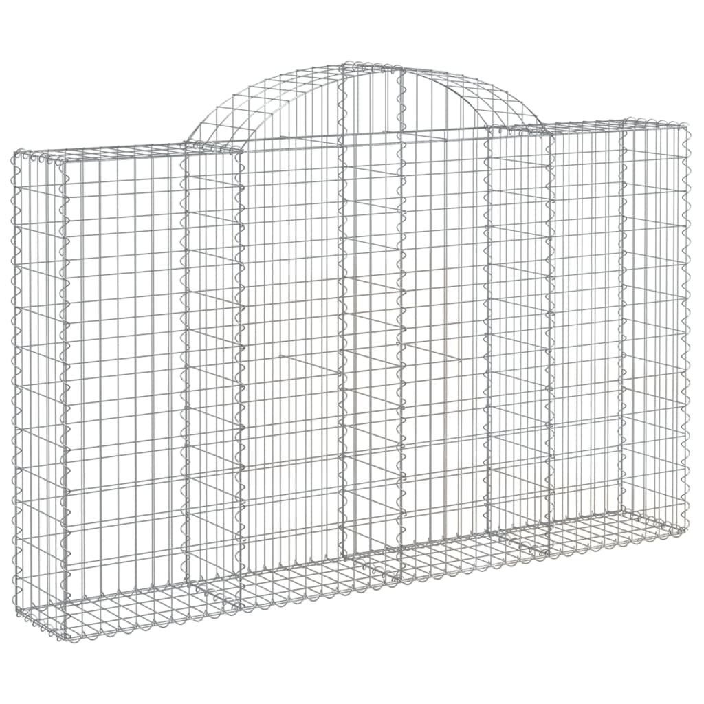 Lučne gabionske košare 9 kom 200x30x120/140cm pocinčano željezo