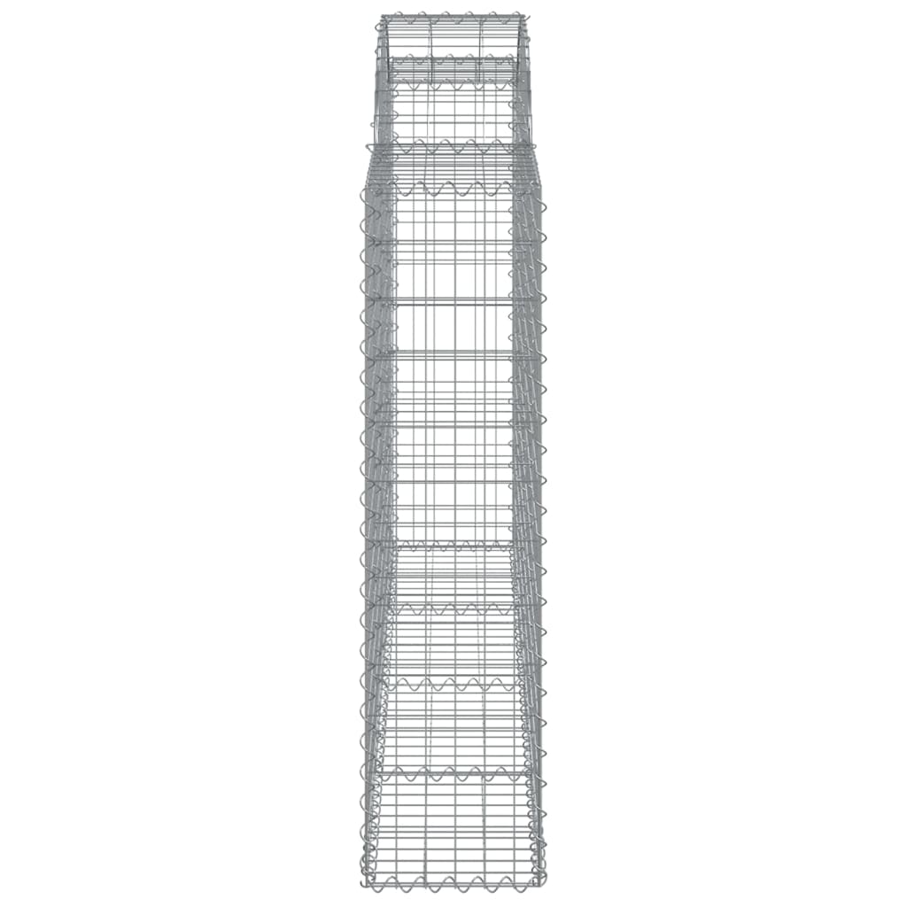 Lučne gabionske košare 10kom 200x30x120/140cm pocinčano željezo