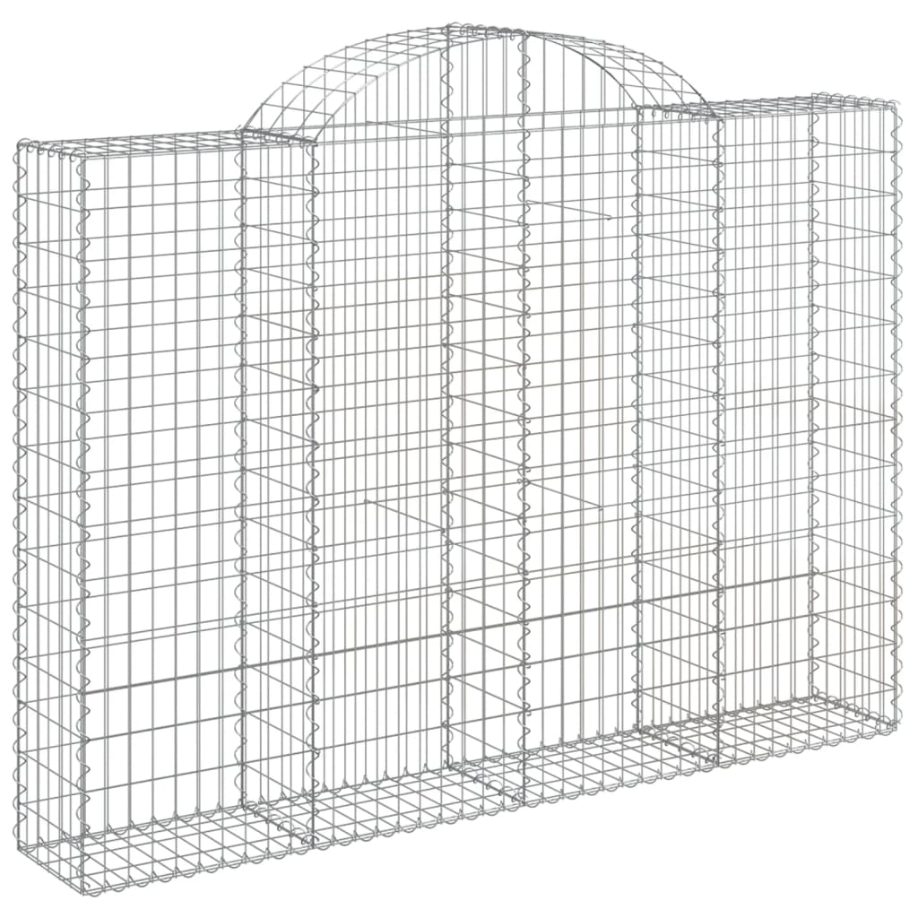 Lučne gabionske košare 10kom 200x30x140/160cm pocinčano željezo