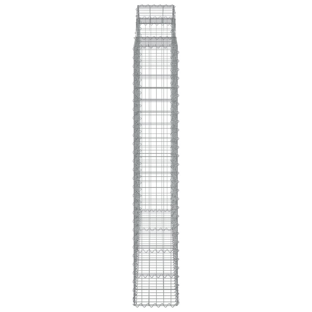 Lučne gabionske košare 3 kom 200x30x180/200cm pocinčano željezo
