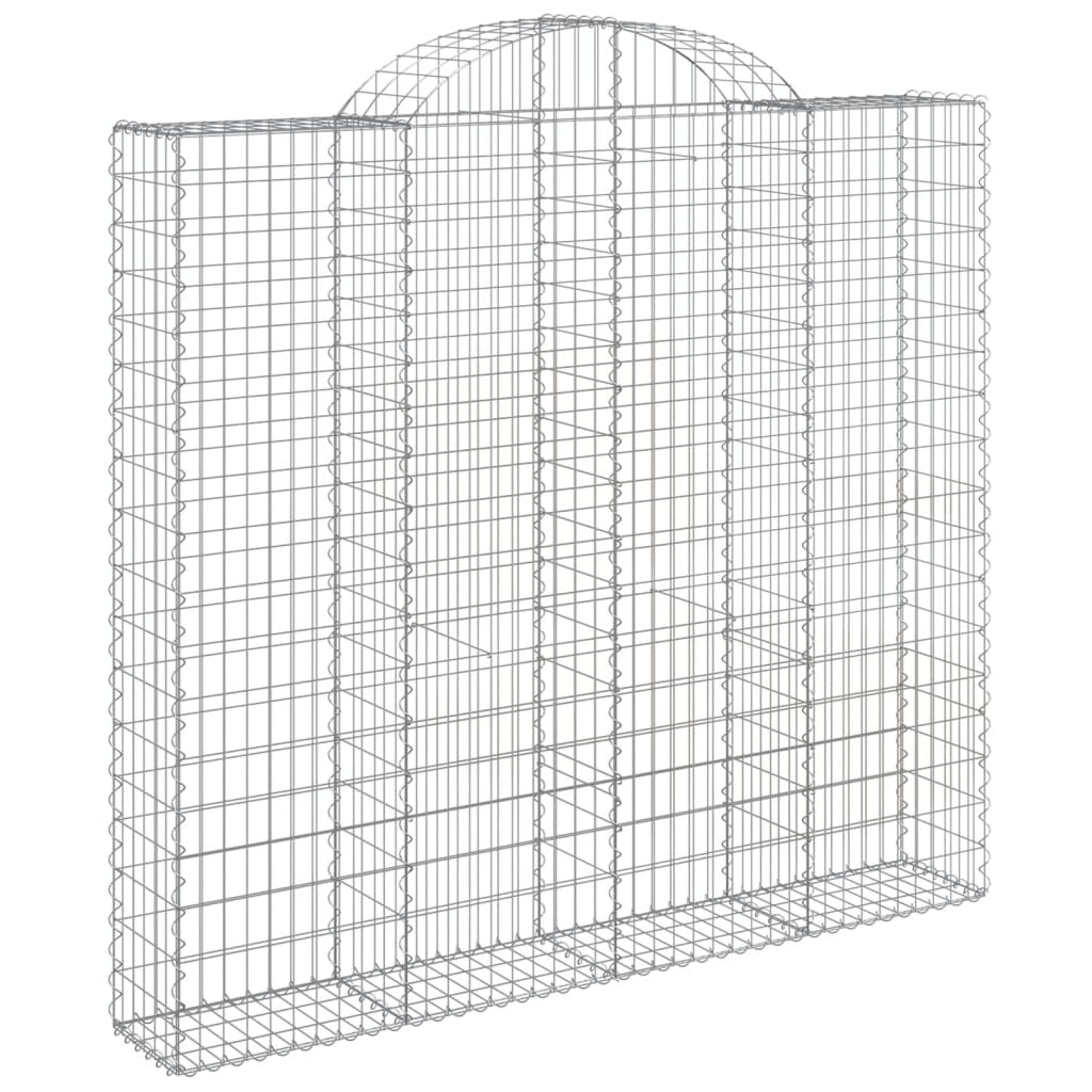 Lučne gabionske košare 6 kom 200x30x180/200cm pocinčano željezo