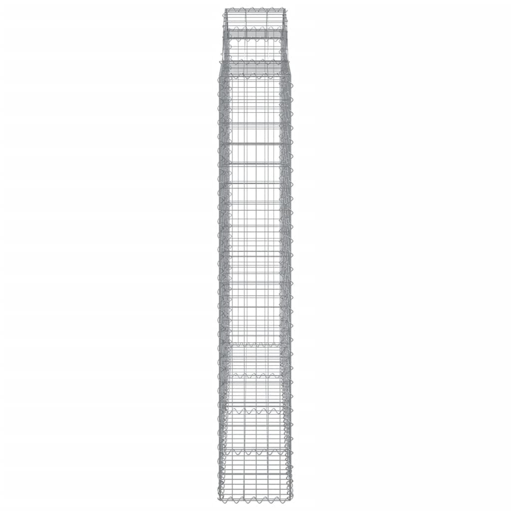 Lučne gabionske košare 6 kom 200x30x180/200cm pocinčano željezo