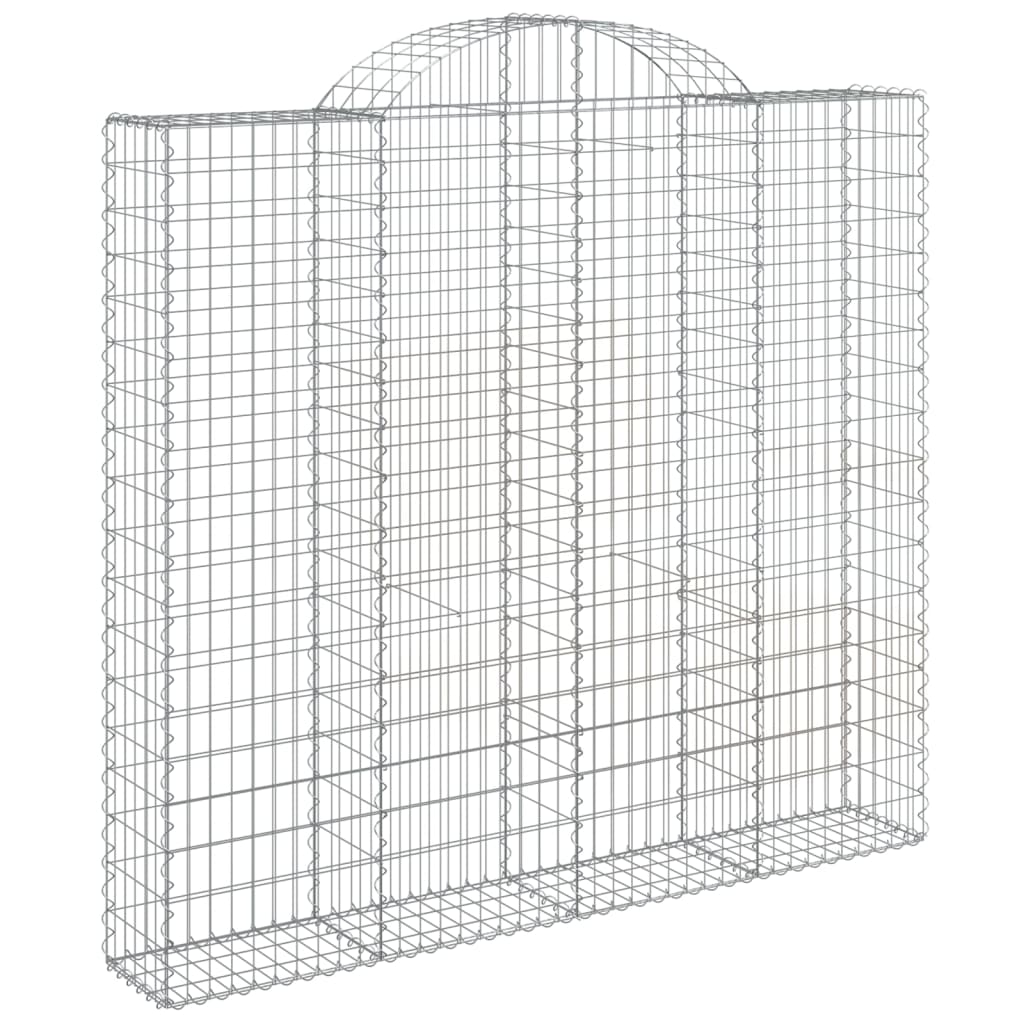Lučne gabionske košare 8 kom 200x30x180/200cm pocinčano željezo