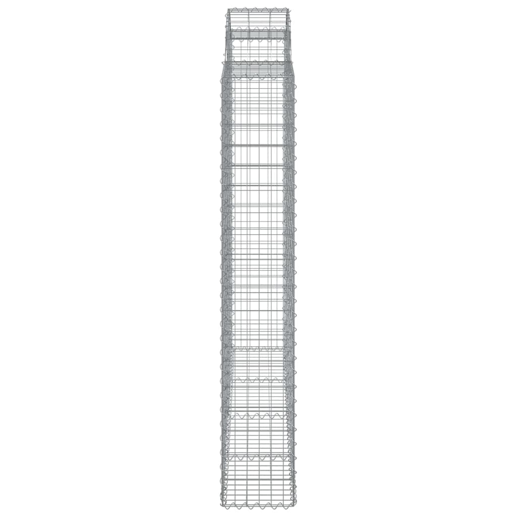 Lučne gabionske košare 9 kom 200x30x180/200cm pocinčano željezo