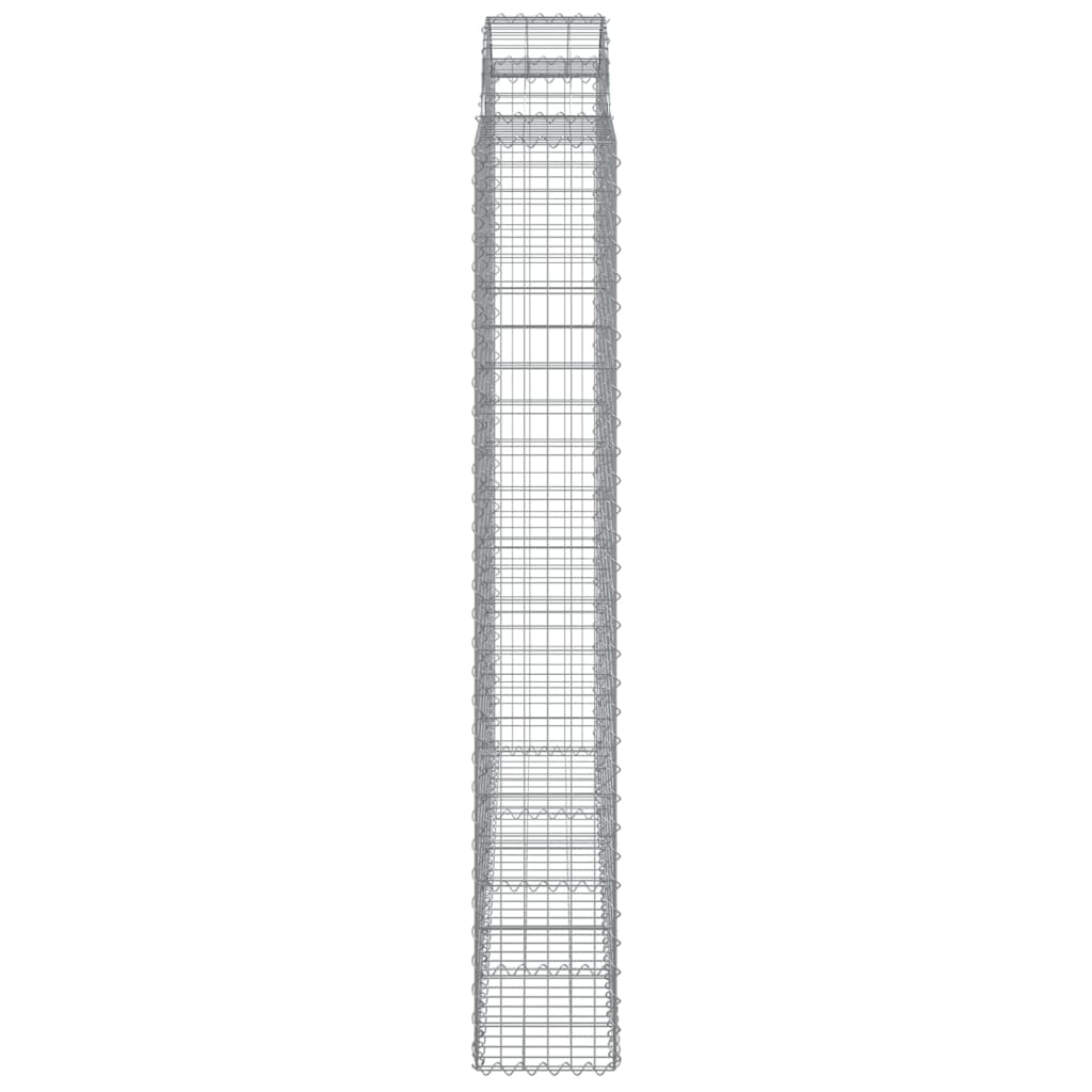 Lučne gabionske košare 2 kom 200x30x200/220cm pocinčano željezo