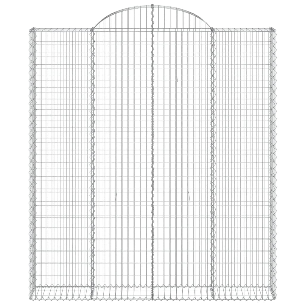 Lučne gabionske košare 3 kom 200x30x220/240cm pocinčano željezo