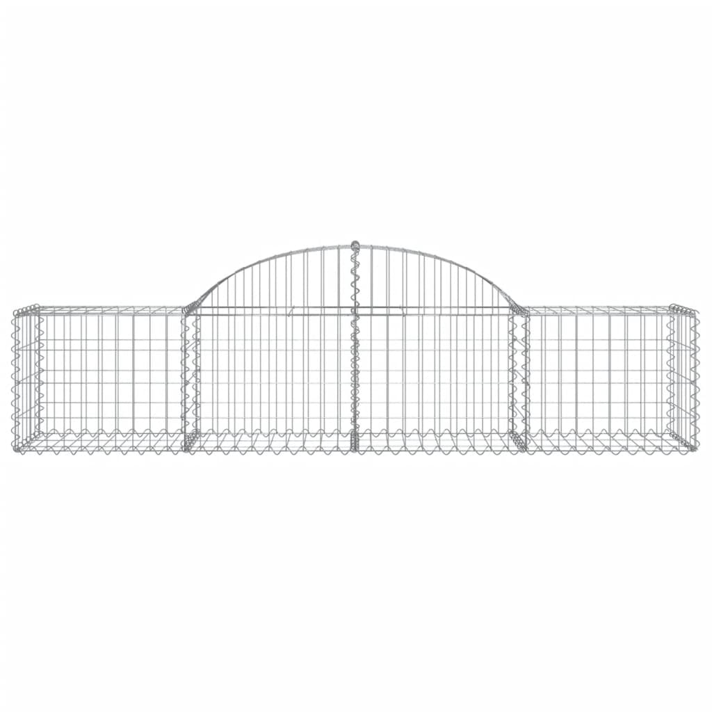 Lučne gabionske košare 6 kom 200x50x40/60 cm pocinčano željezo