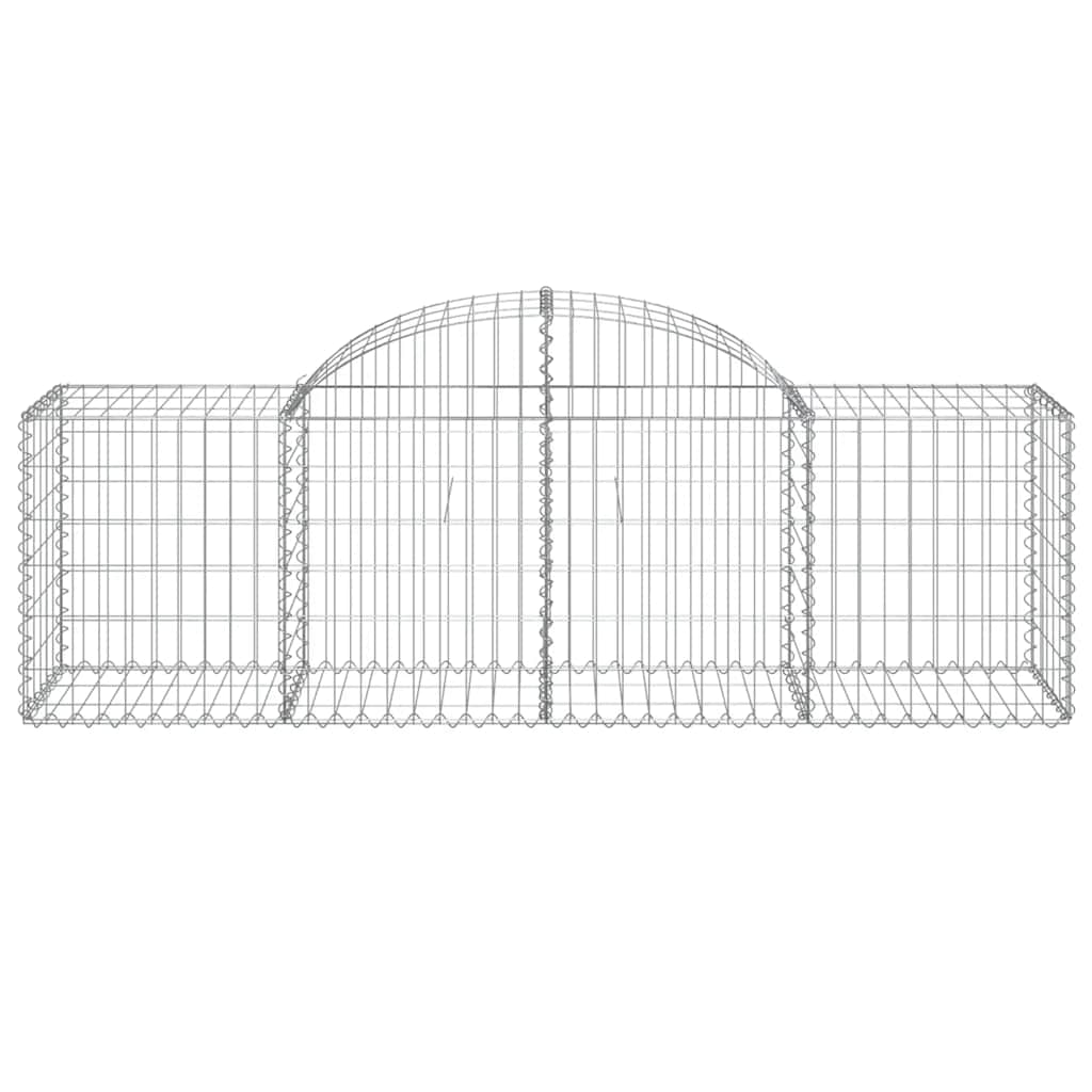 Lučne gabionske košare 12 kom 200x50x60/80 cm pocinčano željezo