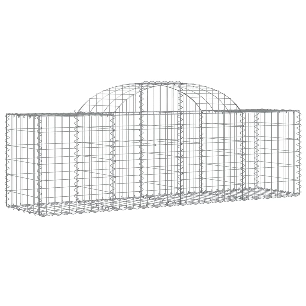 Lučne gabionske košare 20 kom 200x50x60/80 cm pocinčano željezo