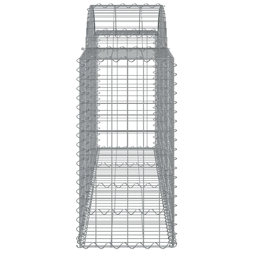 Lučne gabionske košare 2 kom 200x50x80/100 cm pocinčano željezo