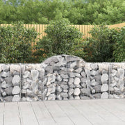 Lučne gabionske košare 3 kom 200x50x80/100 cm pocinčano željezo