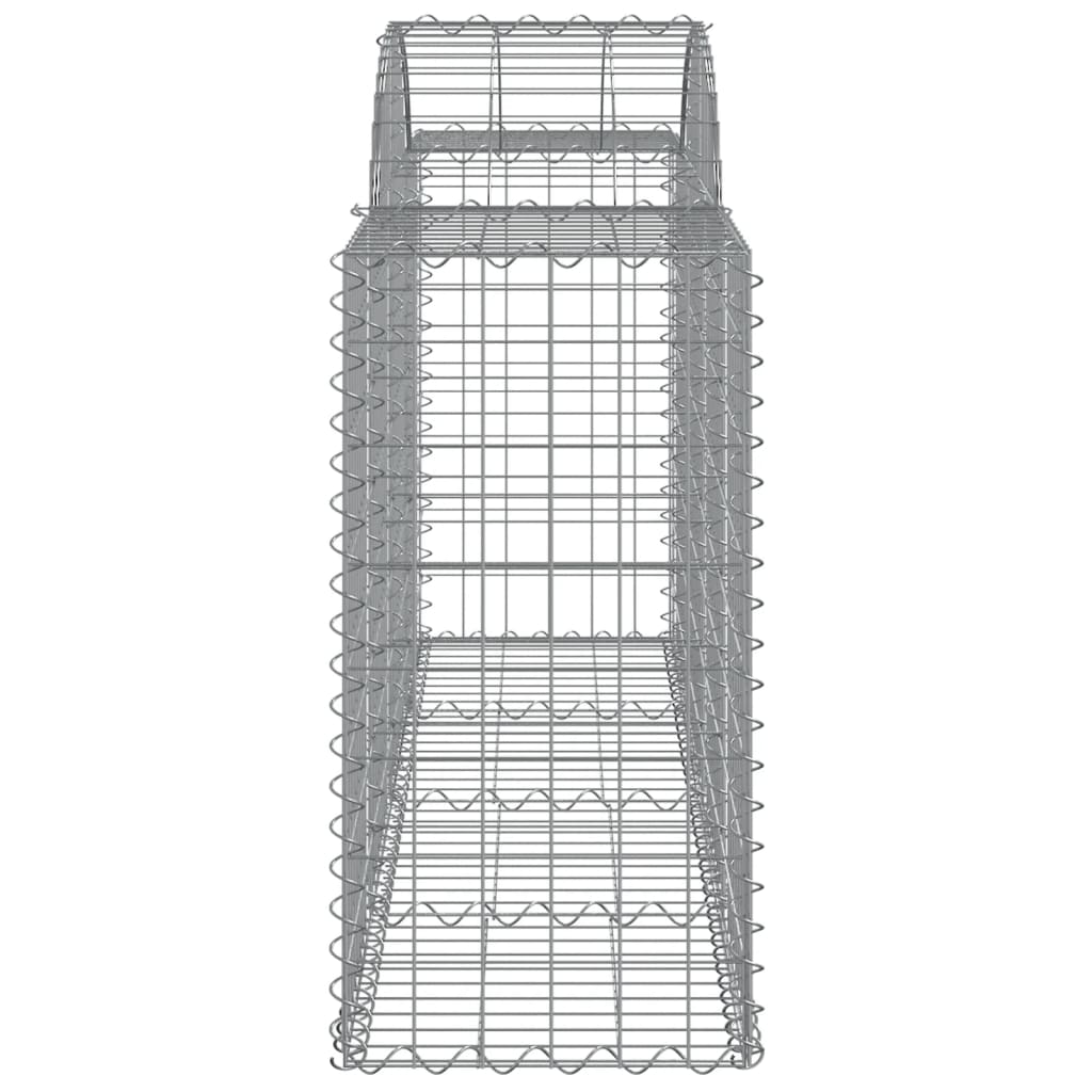 Lučne gabionske košare 7 kom 200x50x80/100 cm pocinčano željezo
