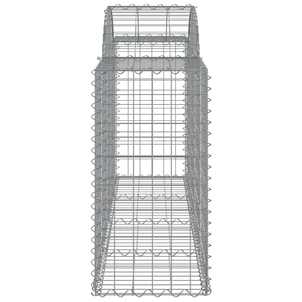 Lučne gabionske košare 11 kom 200x50x80/100cm pocinčano željezo