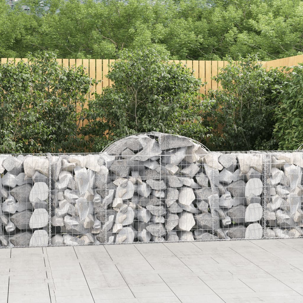 Lučne gabionske košare 11 kom 200x50x80/100cm pocinčano željezo