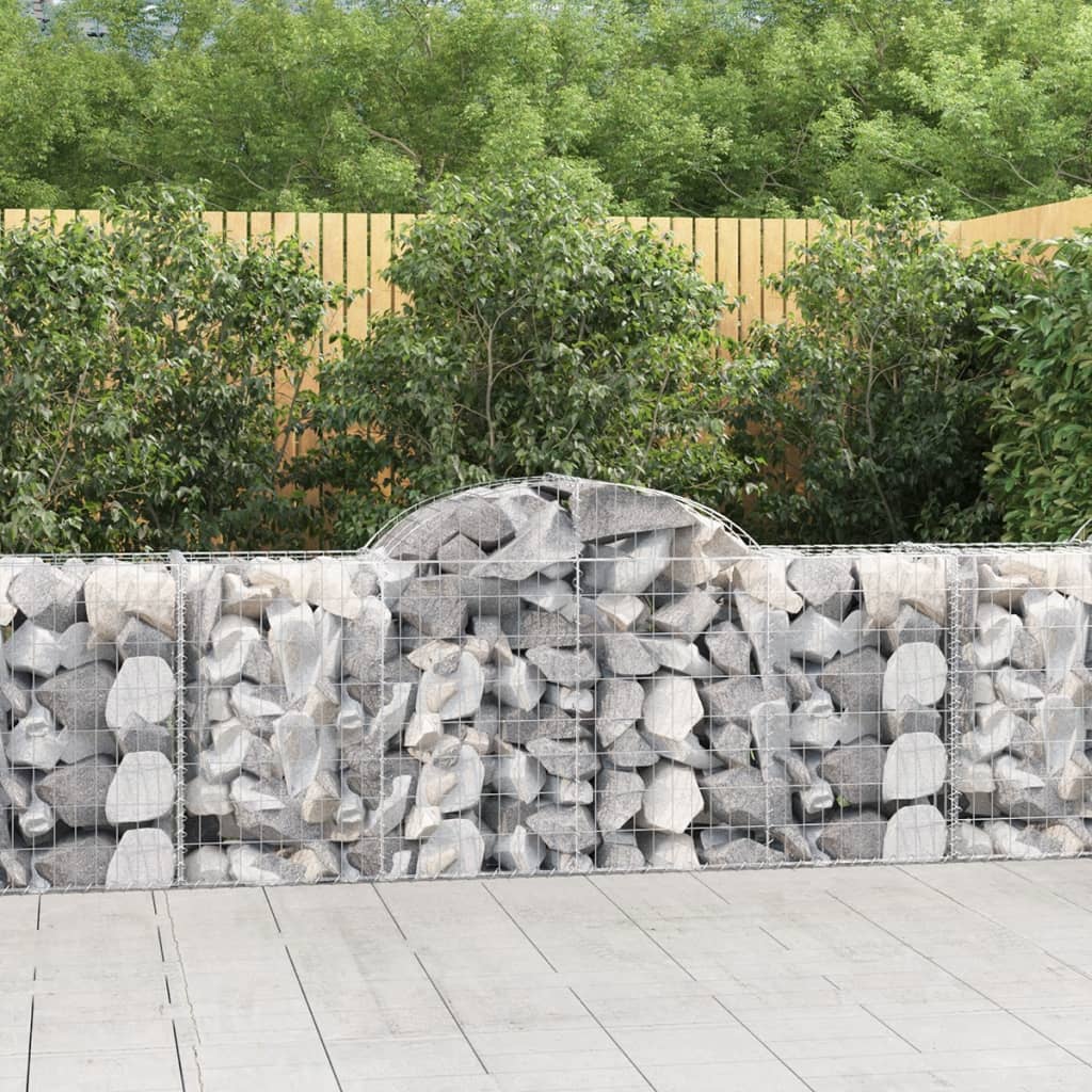 Lučne gabionske košare 40 kom 200x50x80/100cm pocinčano željezo