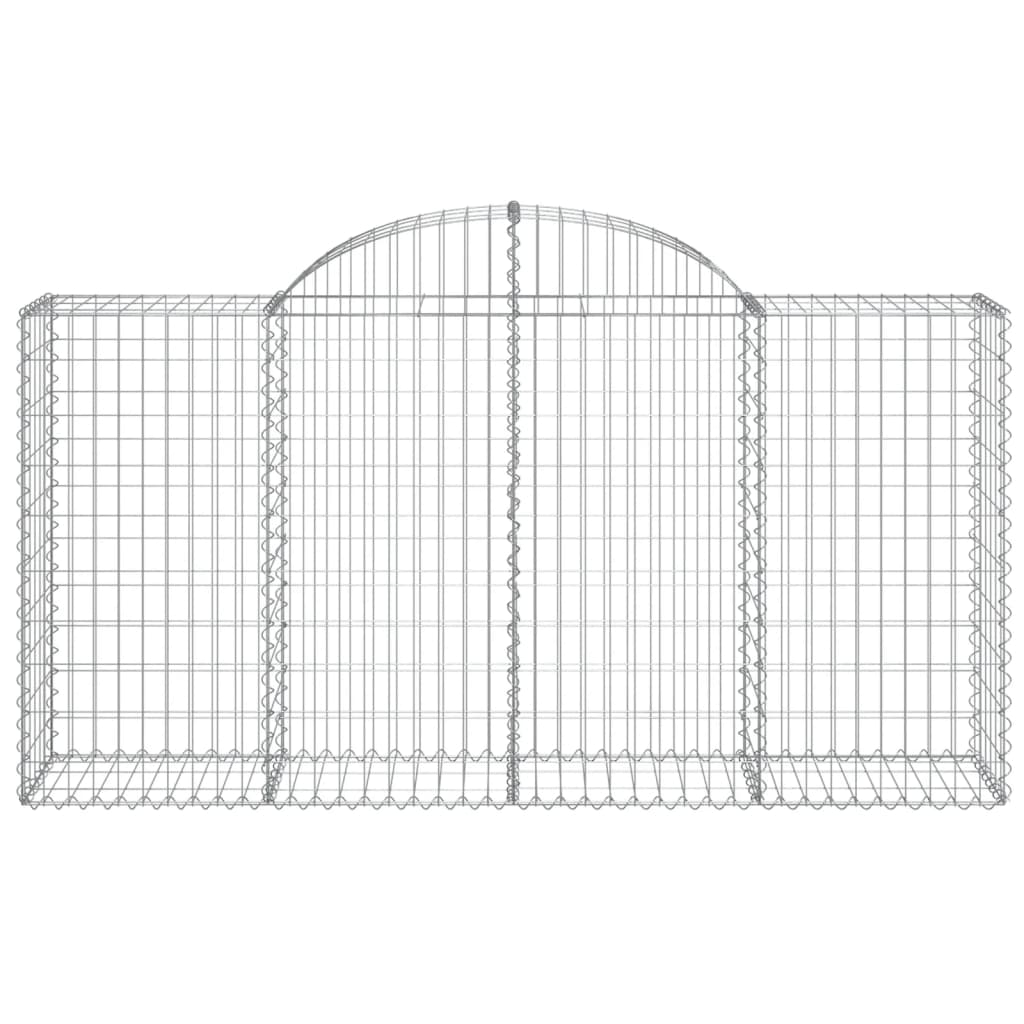 Lučne gabionske košare 11kom 200x50x100/120cm pocinčano željezo