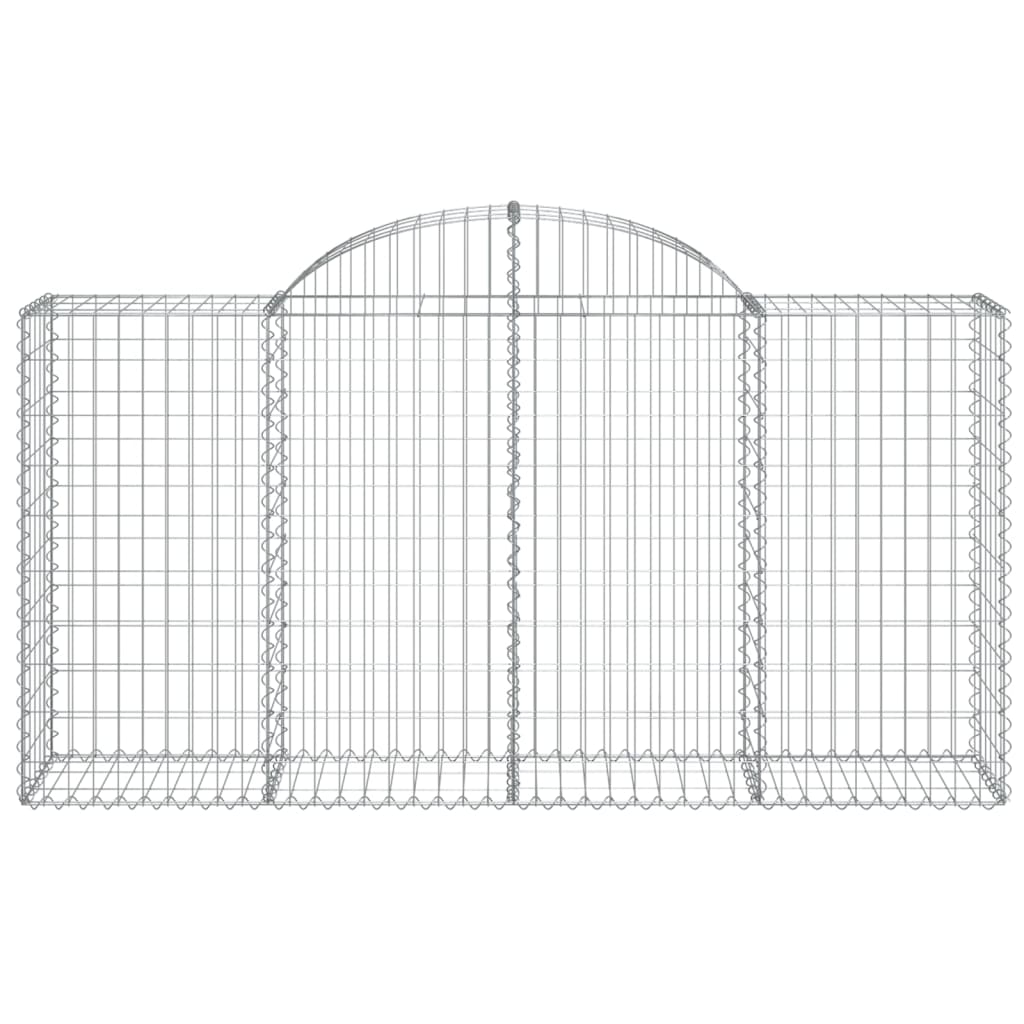 Lučne gabionske košare 14kom 200x50x100/120cm pocinčano željezo