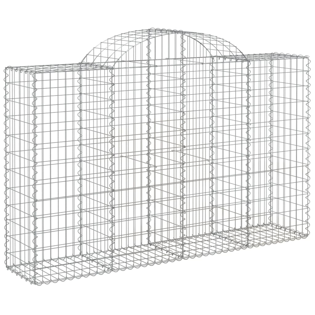 Lučne gabionske košare 4 kom 200x50x120/140cm pocinčano željezo