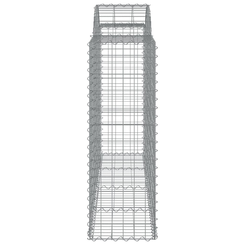 Lučne gabionske košare 4 kom 200x50x120/140cm pocinčano željezo