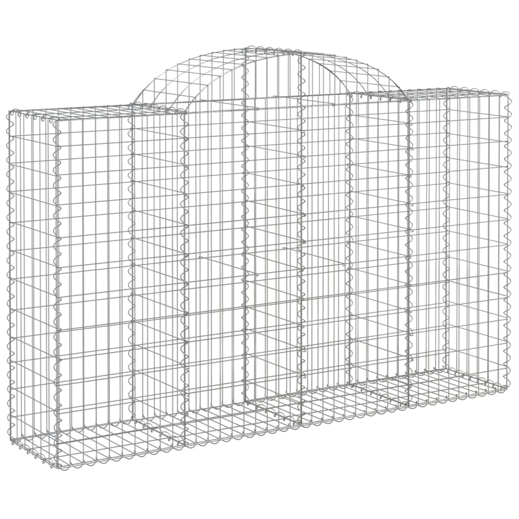 Lučne gabionske košare 9 kom 200x50x120/140cm pocinčano željezo