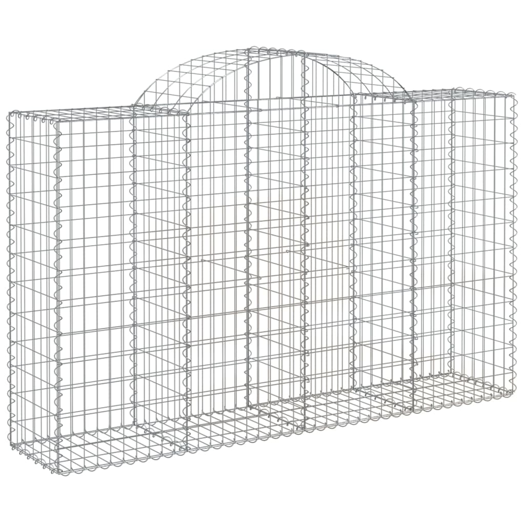 Lučne gabionske košare 14kom 200x50x120/140cm pocinčano željezo
