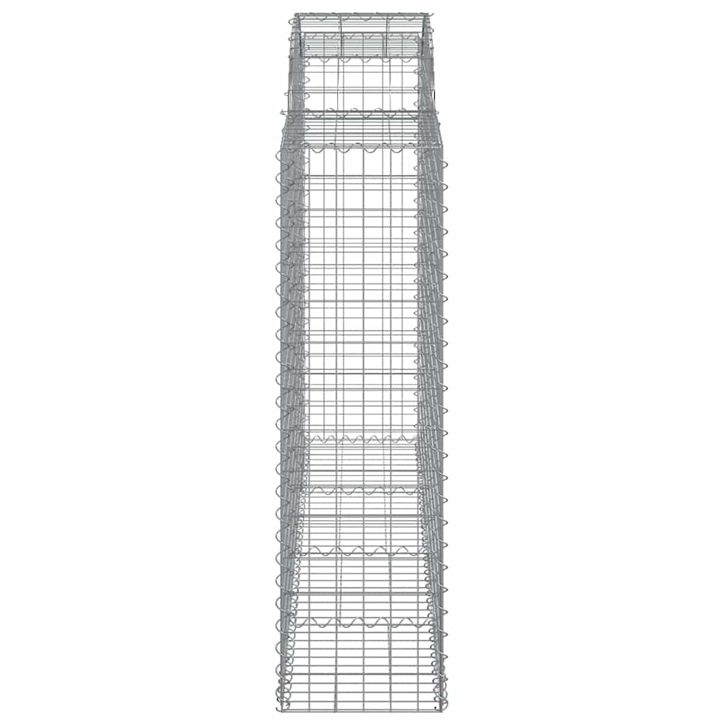 Lučne gabionske košare 5 kom 200x50x140/160cm pocinčano željezo