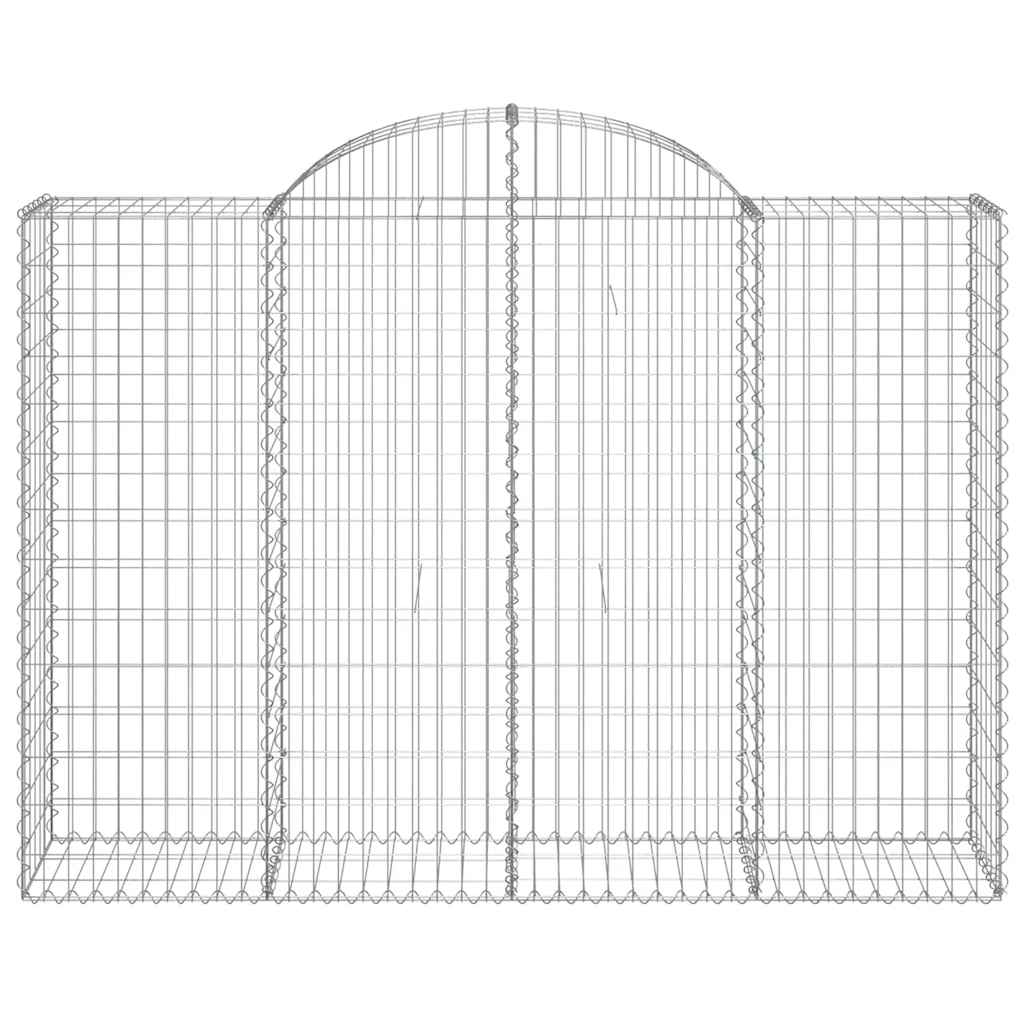 Lučne gabionske košare 10kom 200x50x140/160cm pocinčano željezo