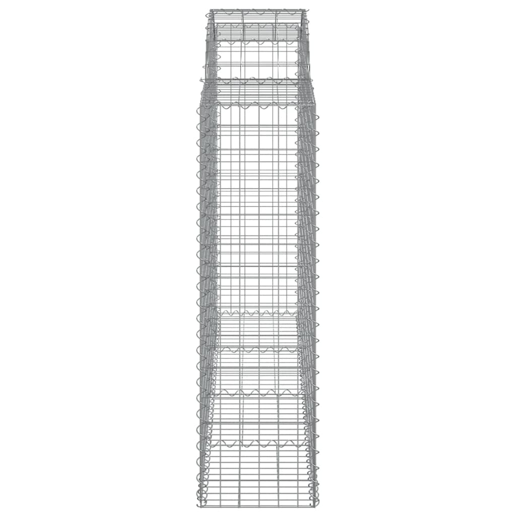 Lučne gabionske košare 11kom 200x50x140/160cm pocinčano željezo