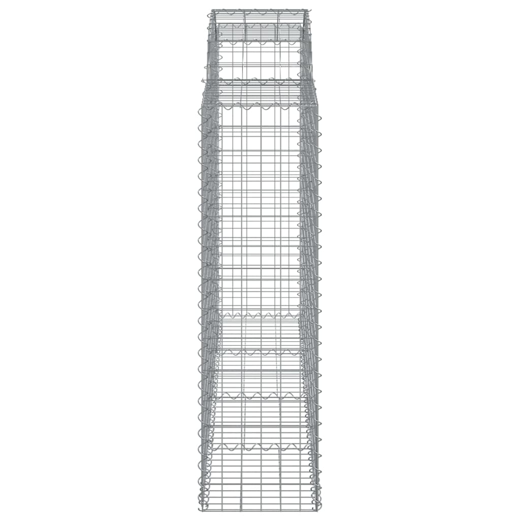 Lučne gabionske košare 15kom 200x50x140/160cm pocinčano željezo