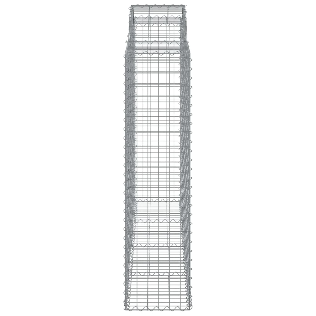 Lučne gabionske košare 4 kom 200x50x160/180cm pocinčano željezo