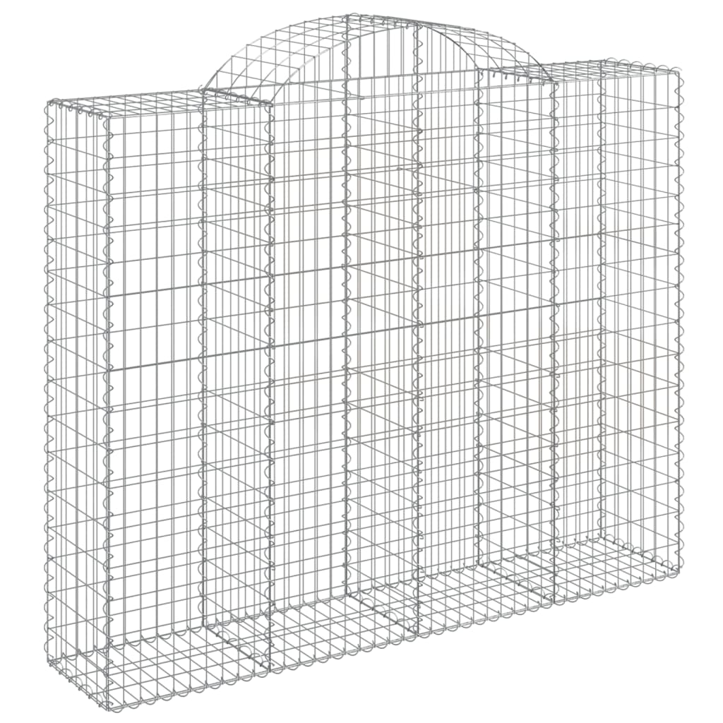 Lučne gabionske košare 8 kom 200x50x160/180cm pocinčano željezo
