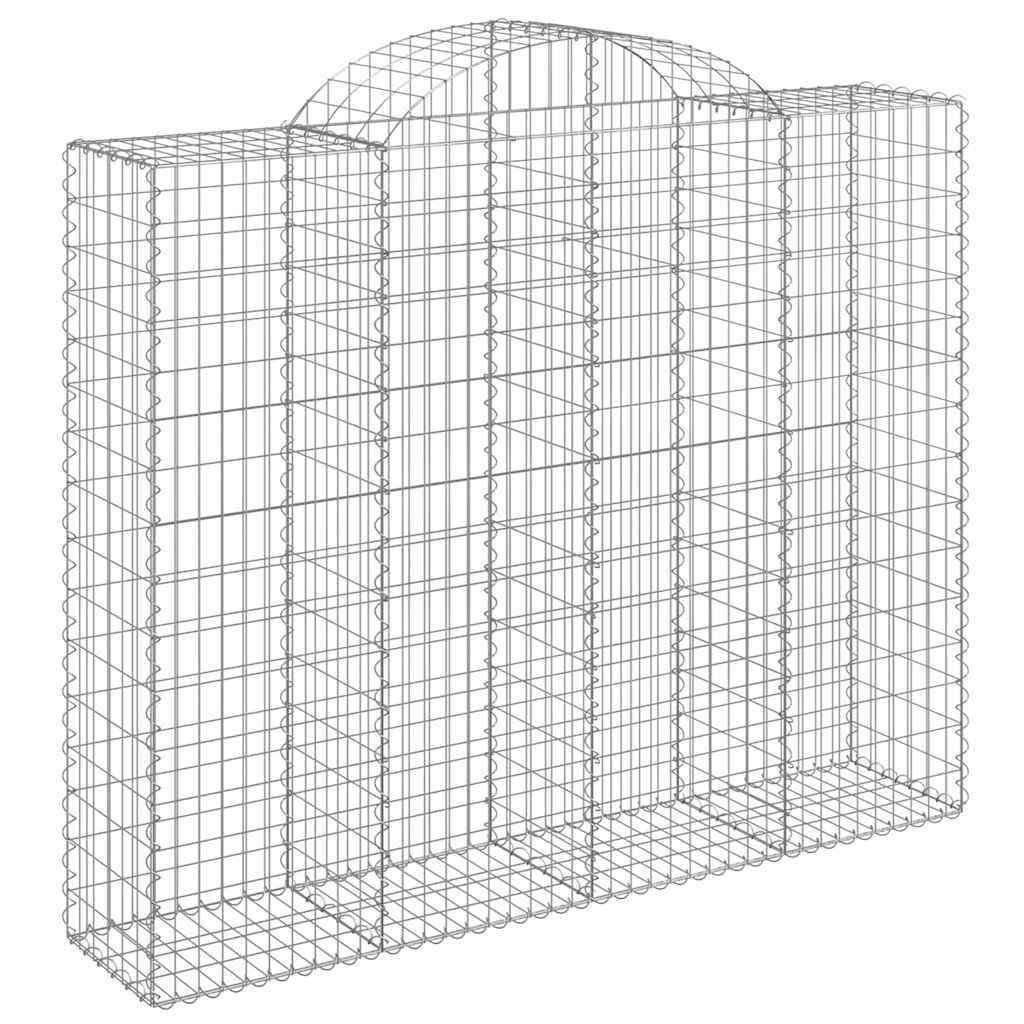 Lučne gabionske košare 15kom 200x50x160/180cm pocinčano željezo