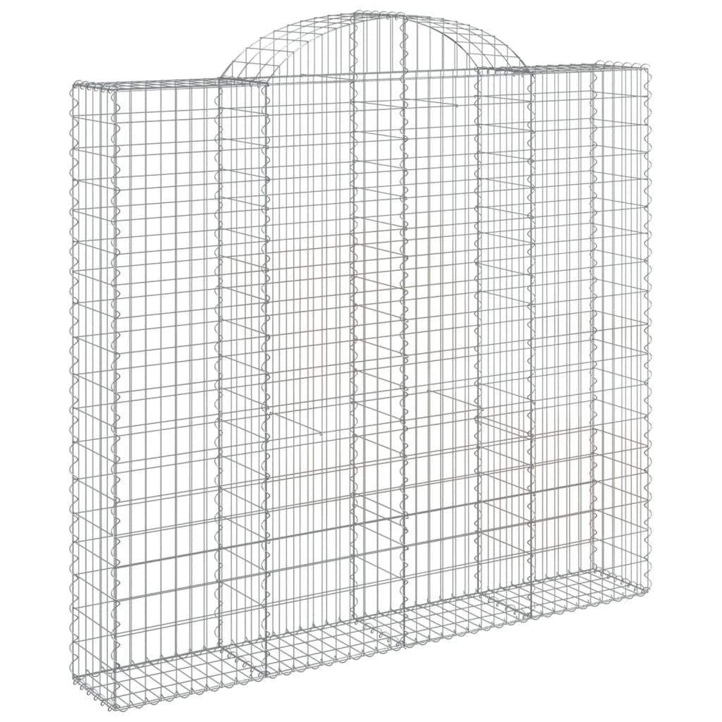 Lučne gabionske košare 5 kom 200x50x180/200cm pocinčano željezo