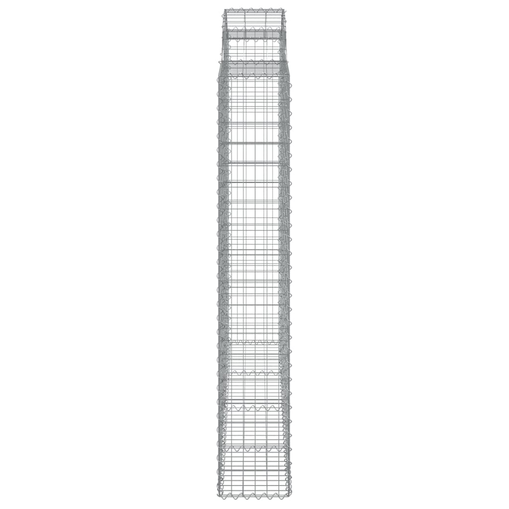 Lučne gabionske košare 6 kom 200x50x180/200cm pocinčano željezo