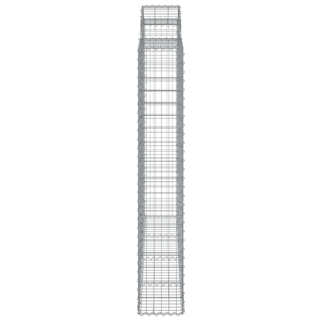 Lučne gabionske košare 8 kom 200x50x180/200cm pocinčano željezo