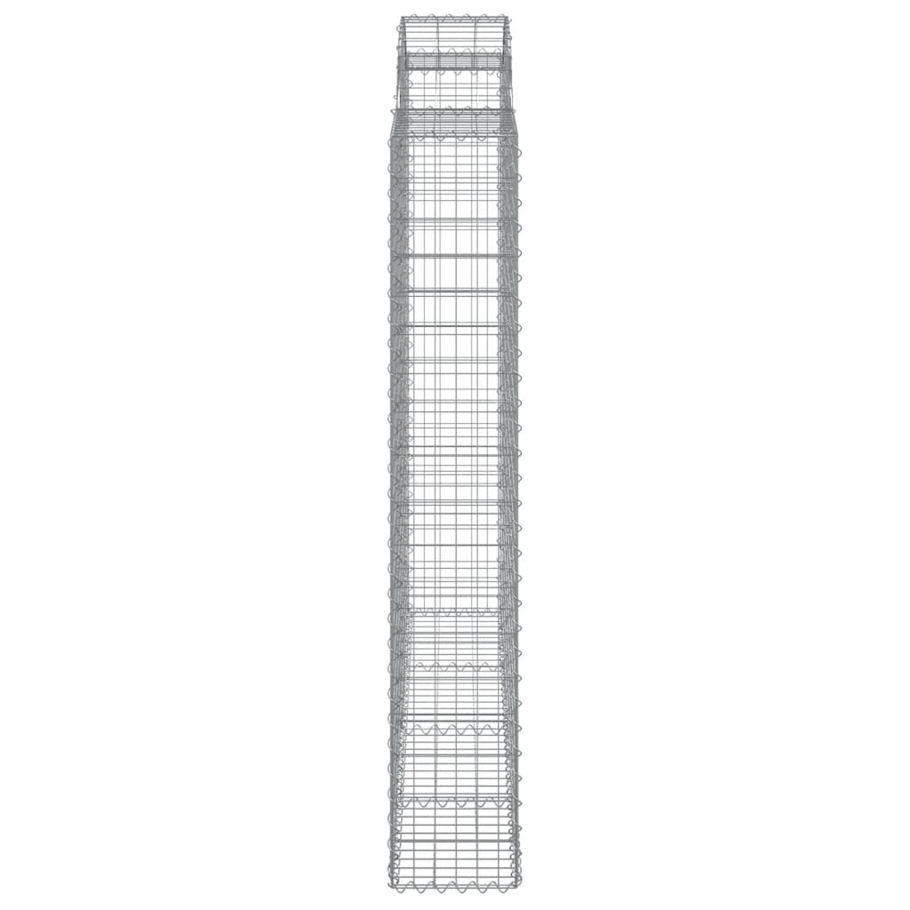 Lučne gabionske košare 10kom 200x50x180/200cm pocinčano željezo