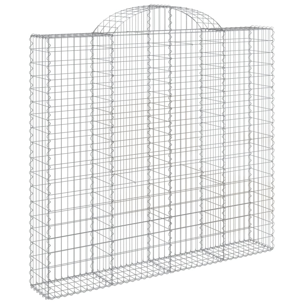 Lučne gabionske košare 11kom 200x50x180/200cm pocinčano željezo