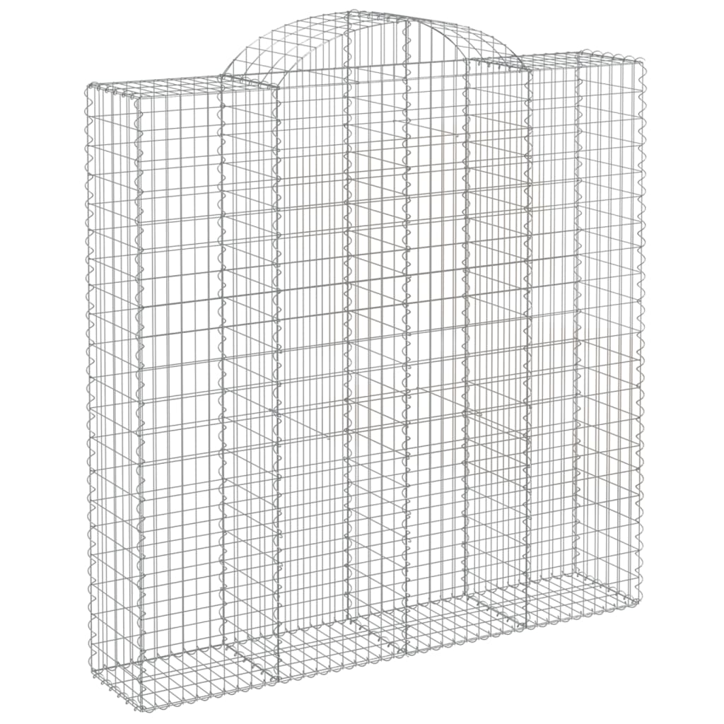 Lučne gabionske košare 2 kom 200x50x200/220cm pocinčano željezo
