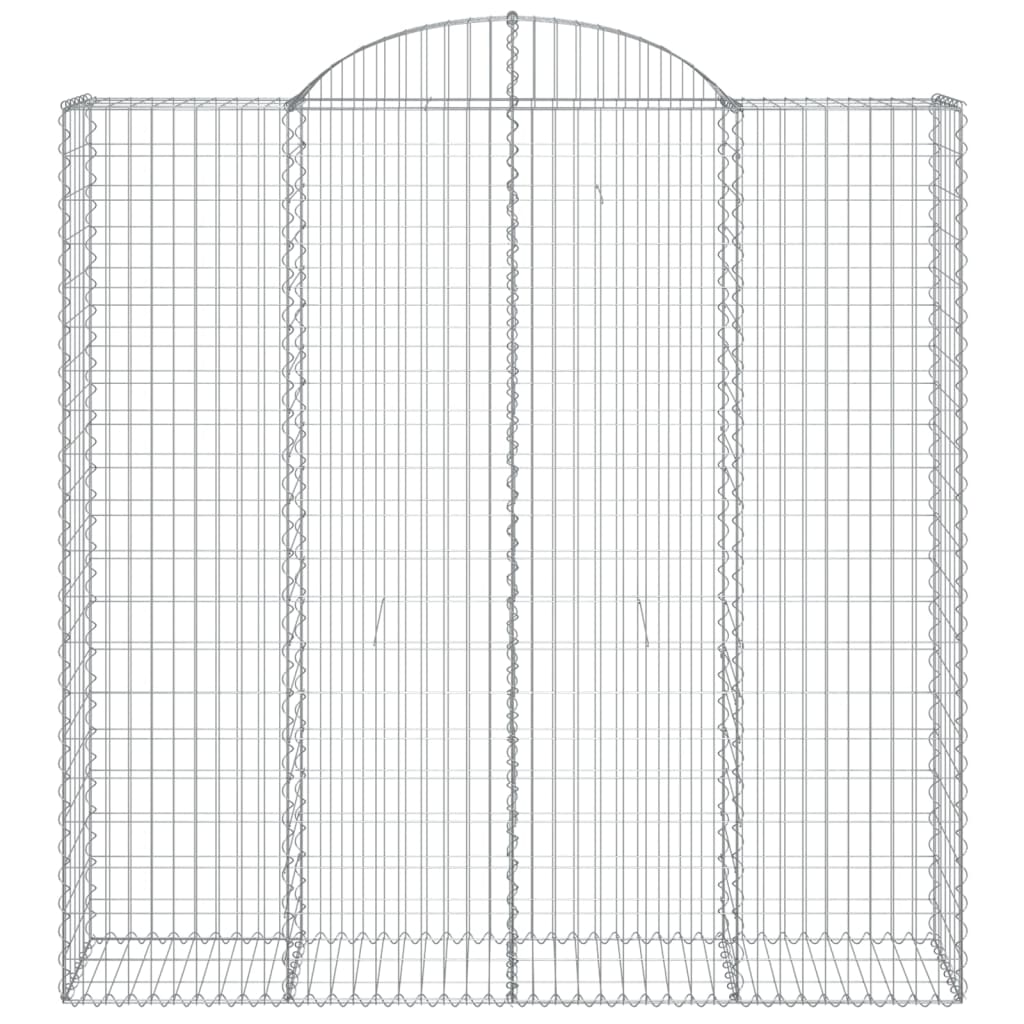 Lučne gabionske košare 2 kom 200x50x200/220cm pocinčano željezo
