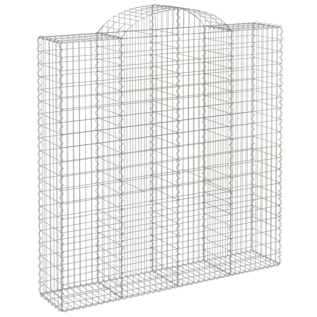 Lučne gabionske košare 5 kom 200x50x200/220cm pocinčano željezo