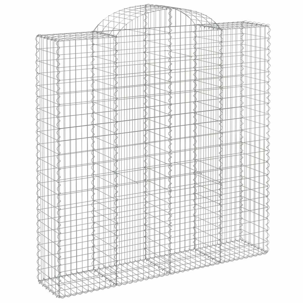 Lučne gabionske košare 7 kom 200x50x200/220cm pocinčano željezo