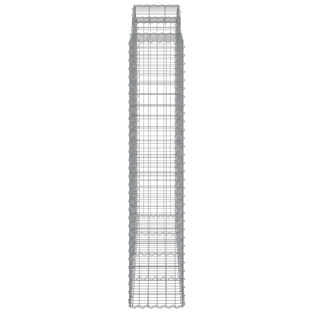 Lučne gabionske košare 8 kom 200x50x200/220cm pocinčano željezo