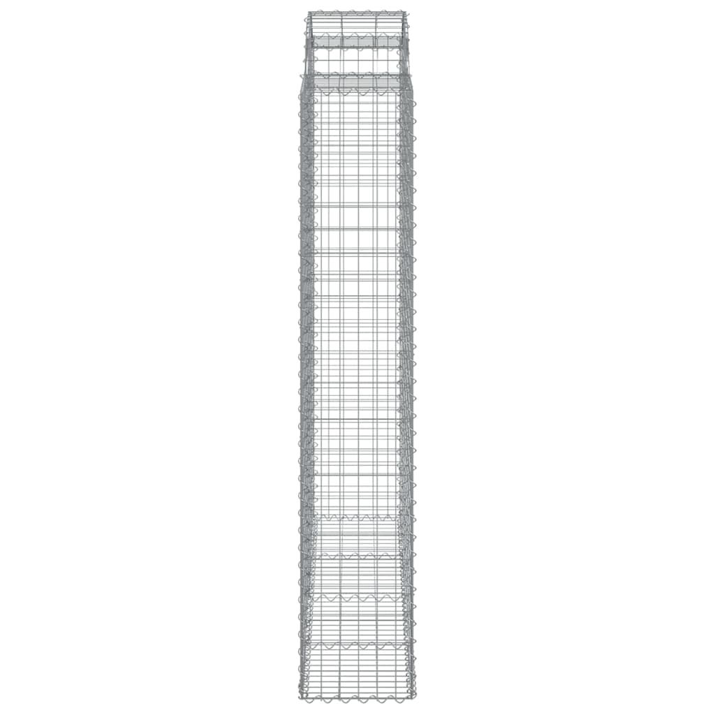 Lučne gabionske košare 7 kom 200x50x220/240cm pocinčano željezo