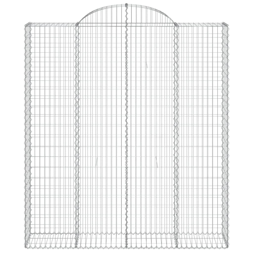 Lučne gabionske košare 13kom 200x50x220/240cm pocinčano željezo