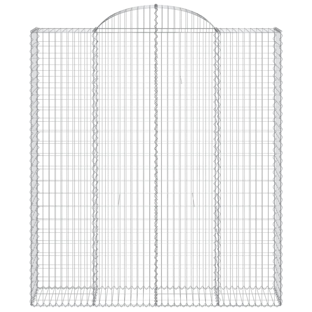 Lučne gabionske košare 18 kom 200x50x220/240 cm pocinčano željezo
